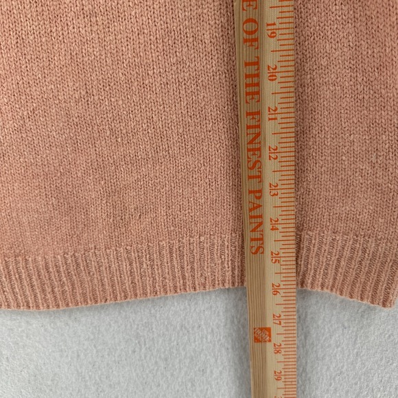 VTG Bramble Lane Silk & Angora Sweater Beaded Rabbit hair LG Pink Shoulder Pads - Picture 7 of 9